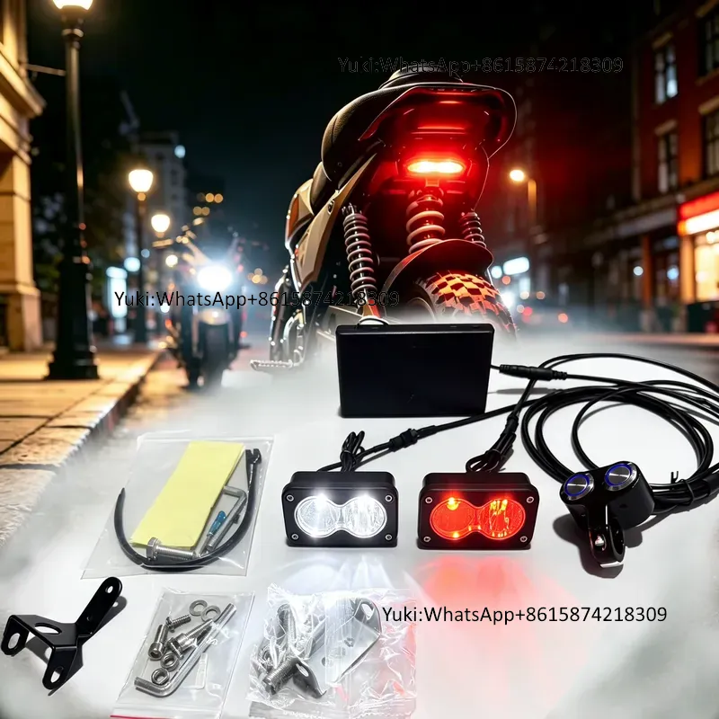 Bike Tail Light - Conjunto de Farol Dianteiro e Lanterna