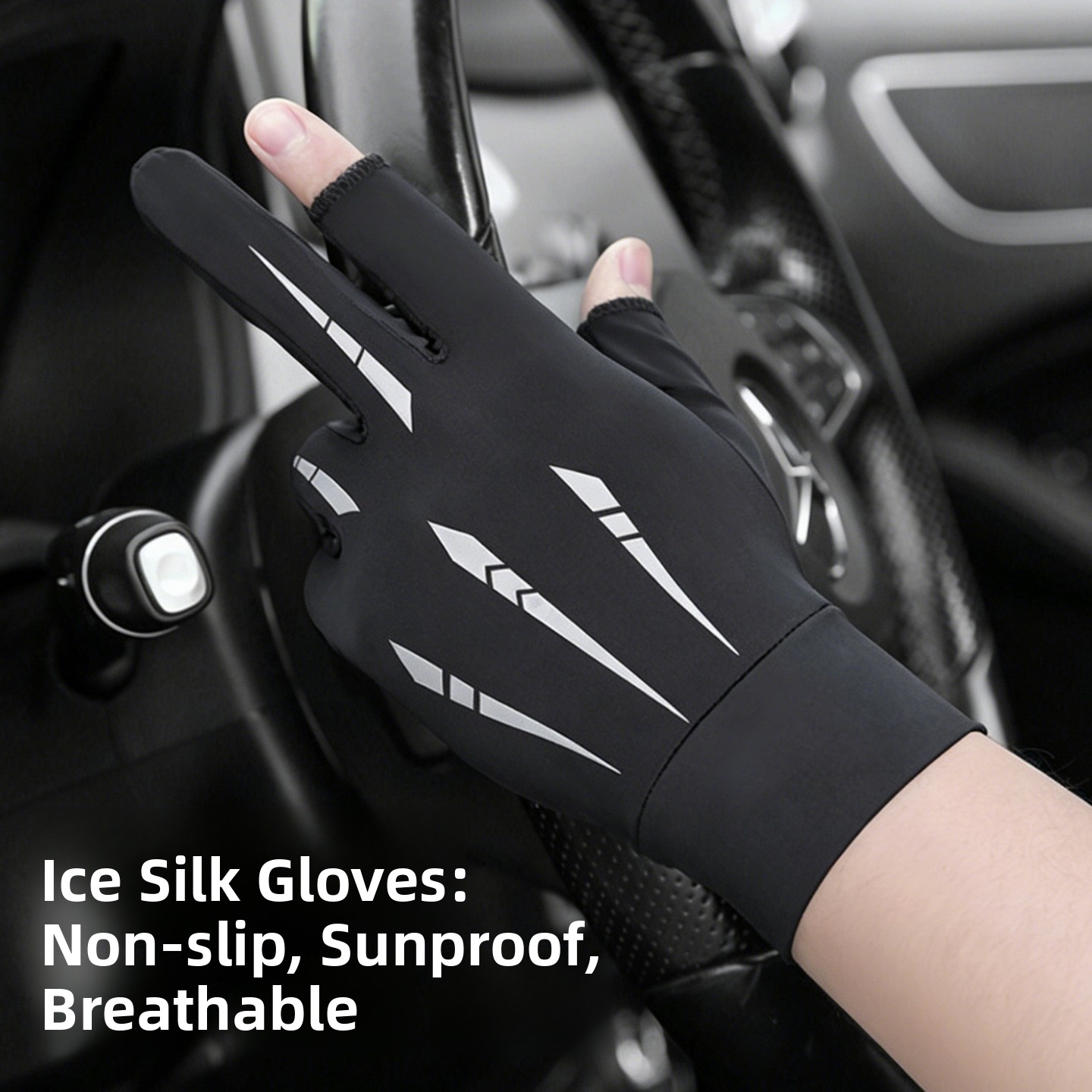 Cycling Gloves - Luvas de Proteção Solar com Tela