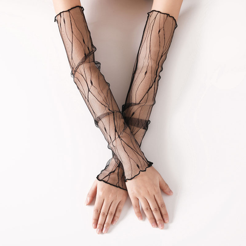 Cycling Gloves - Malha de gelo manga mulheres verão