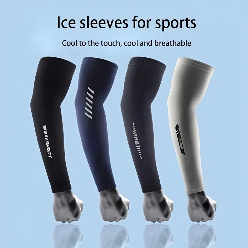 Cycling Arm Warmers - Manga de seda gelo proteção uv