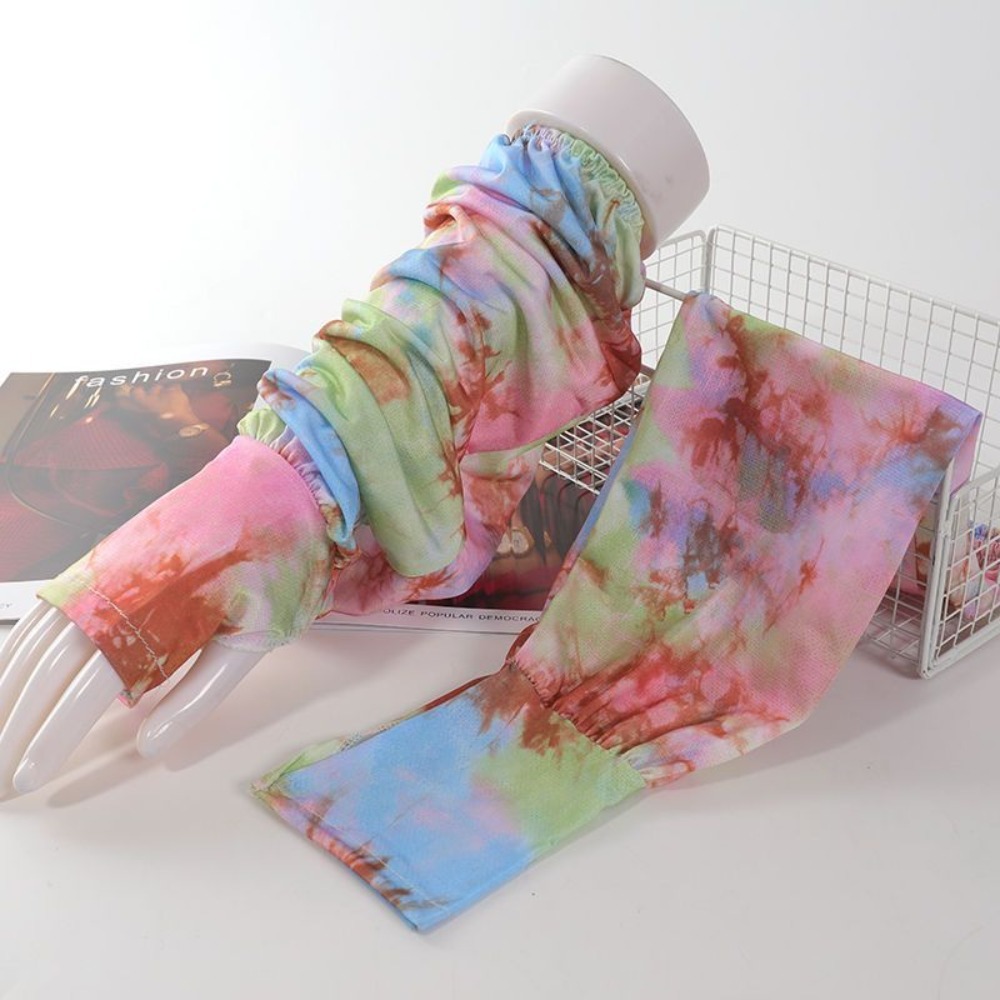 Cycling Gloves - Mangas Longas de Seda Gelada com