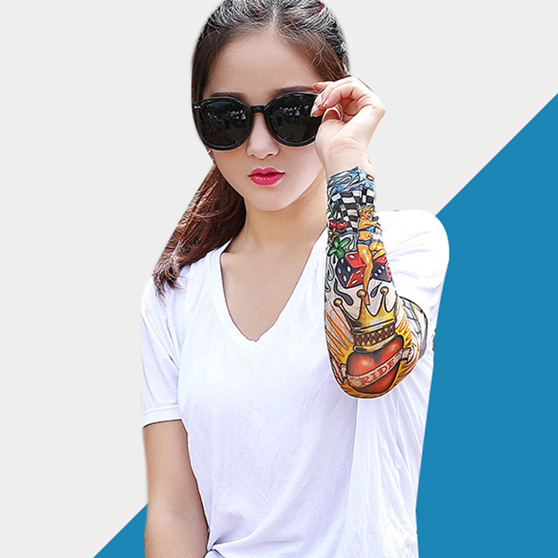 1 pc verão tatuagem manga uv s - Cycling Gloves avaliação e preço