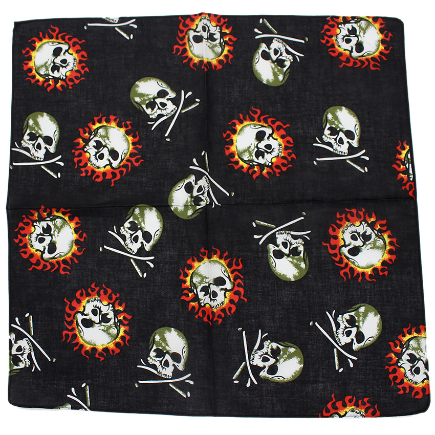 Crânio bandana lenço quadrado  - Cycle Zone avaliação e preço