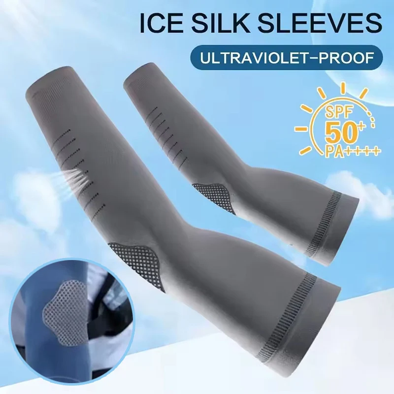 Mangas de Seda Gelada para Pro - Cycling Arm Warmers avaliação e preço