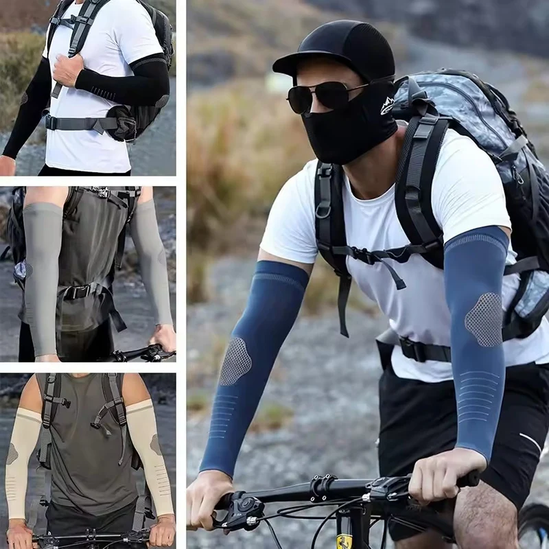 Mangas de Seda Gelada para Pro - Cycling Arm Warmers avaliação e preço