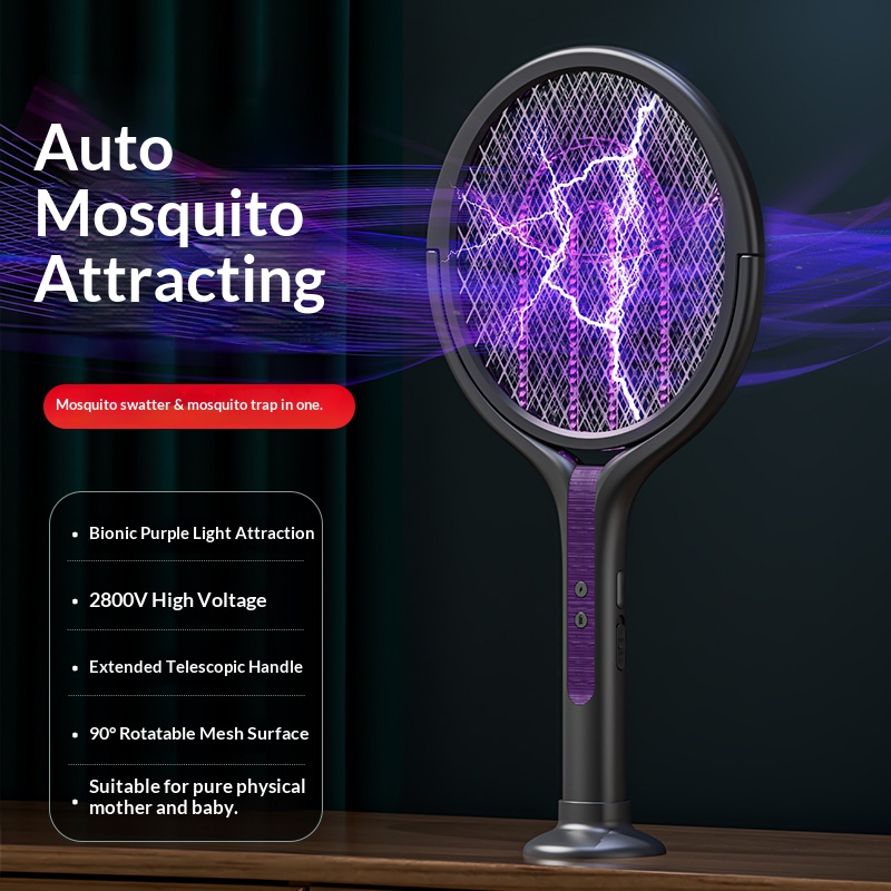 Cabeça rotativa bug zapper raq - Head Racket Boom avaliação e preço