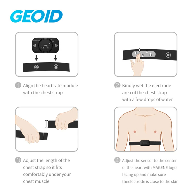 GEOID HS500 Sensor de pulseira - Cycling Heart Rate Monitor avaliação e preço