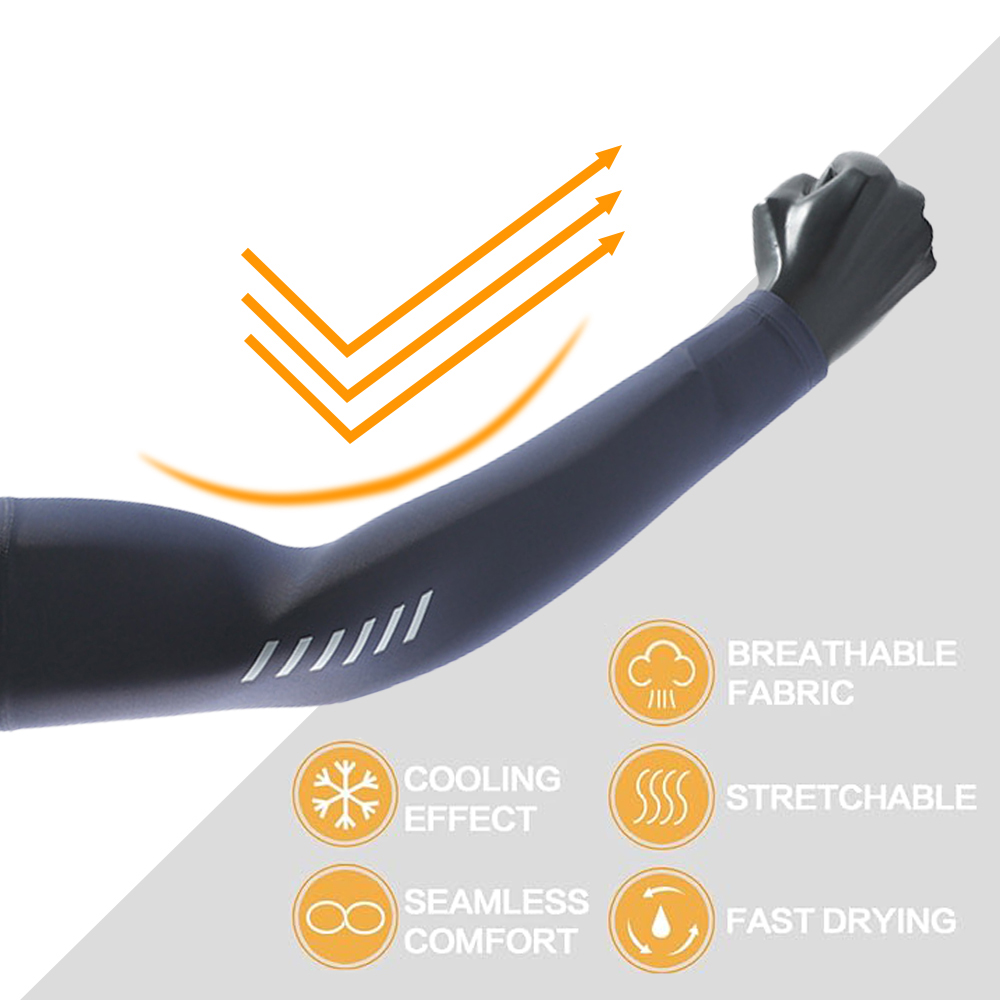 Manga de seda gelo proteção uv - Cycling Arm Warmers avaliação e preço