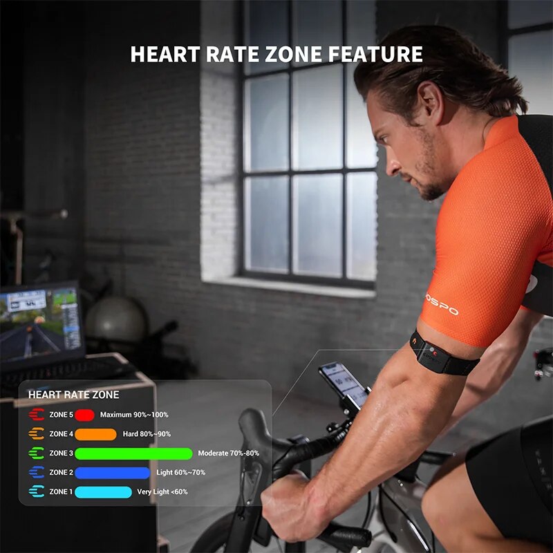 COOSPO HW9 Braçadeira Monitor  - Cycling Heart Rate Monitor avaliação e preço